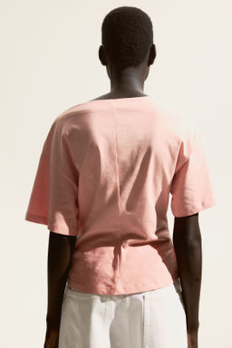Top de algod?n con escote barco - H&m фото 3
