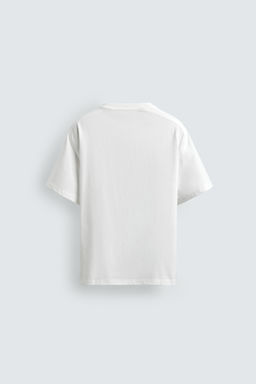 CAMISETA RELAXED FIT COSTURAS / Blanco