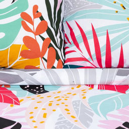 Постельное белье Этель 1.5 сп Сolored tropics 143*215 см, 150*214 см, 70*70 см -2 шт  фото 2