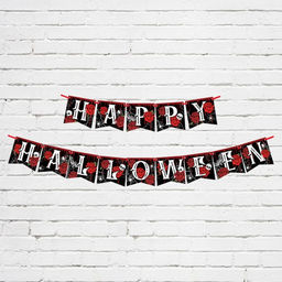Гирлянда на ленте на Хэллоуин Happy Halloween, длина 250 см