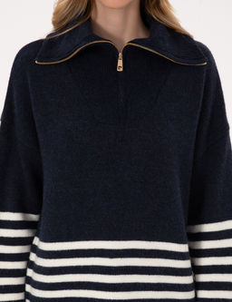 Lacivert Comfort Fit Kazak