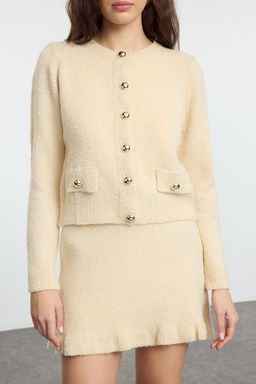 Siyah Buklet Kemerli Etekli Triko Alt-Ust Tak?m TWOAW25AU00019 - Trendyolmilla фото 8