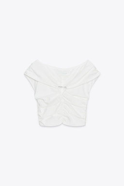 DRAPED CROP TOP - Zara фото 4
