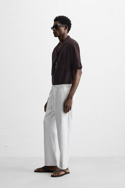 COMFORT FIT JOGGER WAIST TROUSERS - Zara фото 4