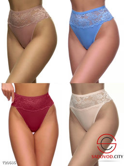 Трусики женские кружевные, 10 шт