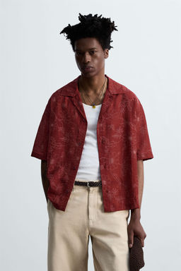 FLORAL TEXTURED SHIRT  OTIS KWAME KYE QUAICOE - Zara фото 10