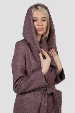 Пальто женское демисезонное (пояс) - El podio фото 8