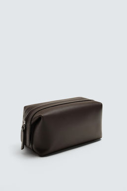 LEATHER TOILETRY BAG - Zara фото 2