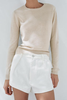 PLAIN WOOL BLEND KNIT SWEATER - Zara фото 2