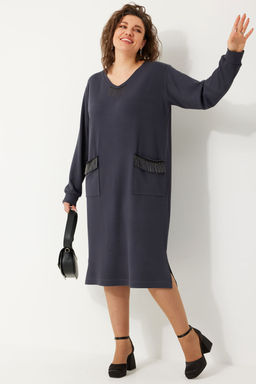 Платье BegiModa 1044 графит фото 4
