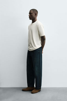 COMFORT SEERSUCKER T-SHIRT - Zara фото 4