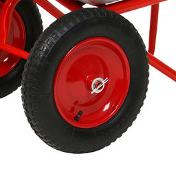 Тачка строительная, 2 пневмоколеса, груз/п 320 кг, объём 110 л, оцинкованный кузов 0.8 мм, Greengo