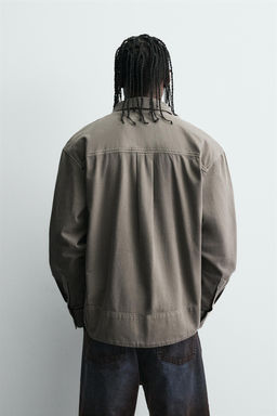 WASHED DENIM SHIRT - Zara фото 3