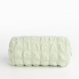 Косметичка на молнии женская, с подкладом, зелёная - Simaland фото 3