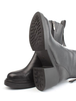 04-M3-L806 BLACK Ботинки зимние женские (натуральная кожа, натуральный мех)