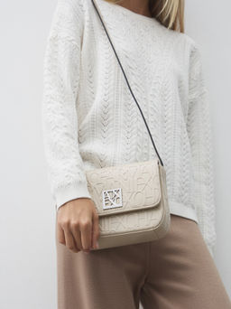 Кросс-боди ARMANI EXCHANGE LIZ Артикул 4361291, серо-бежевый  фото 5