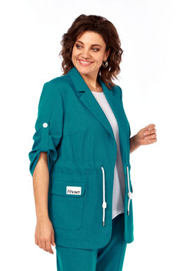 Костюм Olga Style С944-Р бирюза-полоска