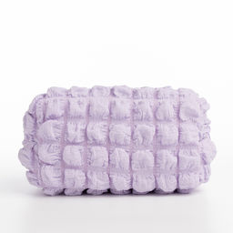 Косметичка на молнии женская, с подкладом, маленькая, лавандовая - Simaland фото 2