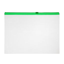 Набор 4 шт. 4 цв. Папка-конверт на молнии формат А5 120мкр прозрачная молния 24*17см - Calligrata фото 2