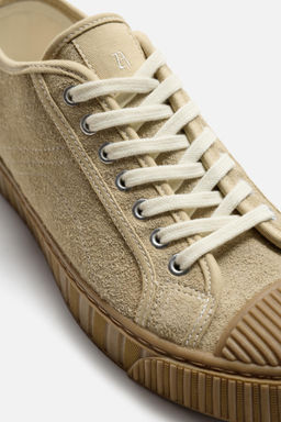 CONTRAST LEATHER TRAINERS - Zara фото 6