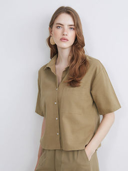 Keten Kar???ml? Kad?n G?mlek