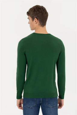 Мужской зеленый трикотажный свитер Basic - U.s. polo assn фото 11