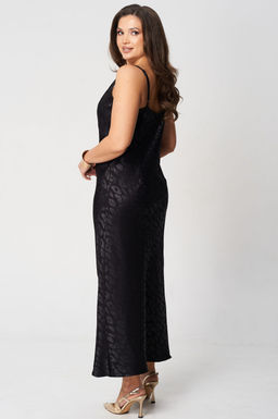 Платье Lenata 16464 черный в рисунок