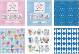 Love2art салфетки бумажные АССОРТИ 3х слойные SDD 33 x 33 12 шт. Набор №1216-15 Мамина радость