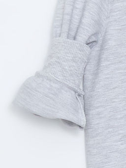 Bisiklet Yaka Bask?l? K?z Bebek Sweatshirt - Waikiki фото 2