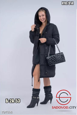 куртка длинная с капюшоном - Bruno фото 2