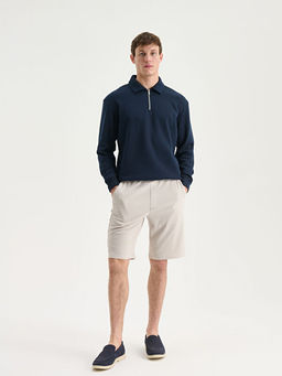 Polo Yaka Erkek Sweatshirt