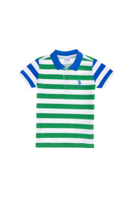 Зеленая футболка с воротником-поло для мальчика Неожиданная скидка в корзине - U.s. polo assn фото 4