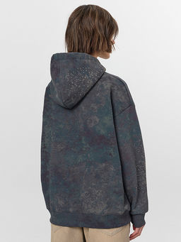 Худи женское серое с потертостями - Mark formelle фото 3