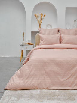 Пододеяльник Микрофибра Страйп - Пудра 180х215