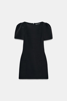 PLEATED SHORT DRESS WITH POCKETS