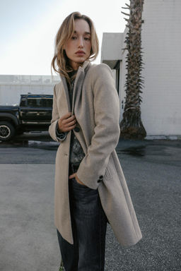 ABRIGO HOMBRERAS SOFT / Tostado - Zara фото 6