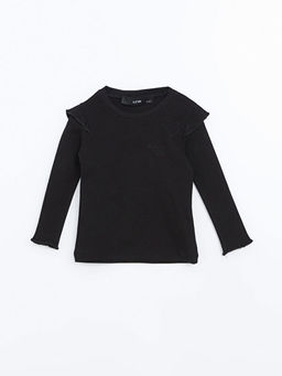 Bisiklet Yaka Nak??l? K?z ?ocuk Ti??rt