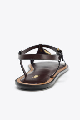 METAL APPLIQUE SANDALS - Zara фото 10