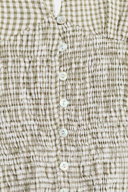 TOP HALTER BOTONES / crudo/kaki - Zara фото 8