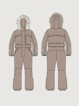 Комбинезон 8з2826 какао