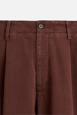 TWILL TEXTURED CHINO TROUSERS - Zara фото 8