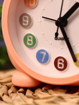 Часы-будильник Rainbow rabbit, pink (14,5х12 см)