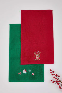 2li Yesil K?rm?z? Y?lbas? Nak?sl? Mutfak/El Havlusu 30x50cm TPHAW26MH00000 - Trendyolmilla фото 3