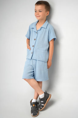 Льняной костюм для мальчика Happyfox