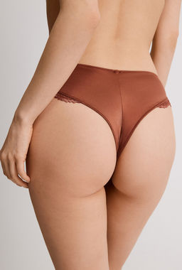 Infinity / Трусы стринги-бразилиано жен. Spoty ореховый - Infinity Lingerie фото 4