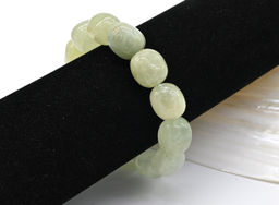 Браслет из аквамарина галтовка 14*16мм, 58г