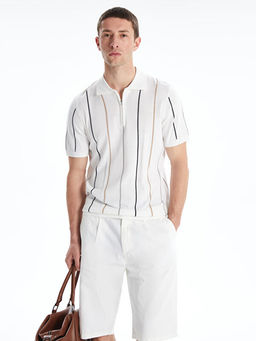 Polo Yaka K?sa Kollu Erkek Triko Kazak