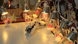 Гирлянда - лампочки с фигуркой внутри 10 ламп Цвет желтый