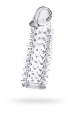 Насадка на пенис TOYFA Basic, TPE, прозрачный, 12,5 см