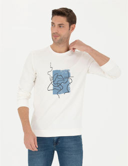Ekru Regular Fit Sweatshirt - Pierre cardin фото 3
